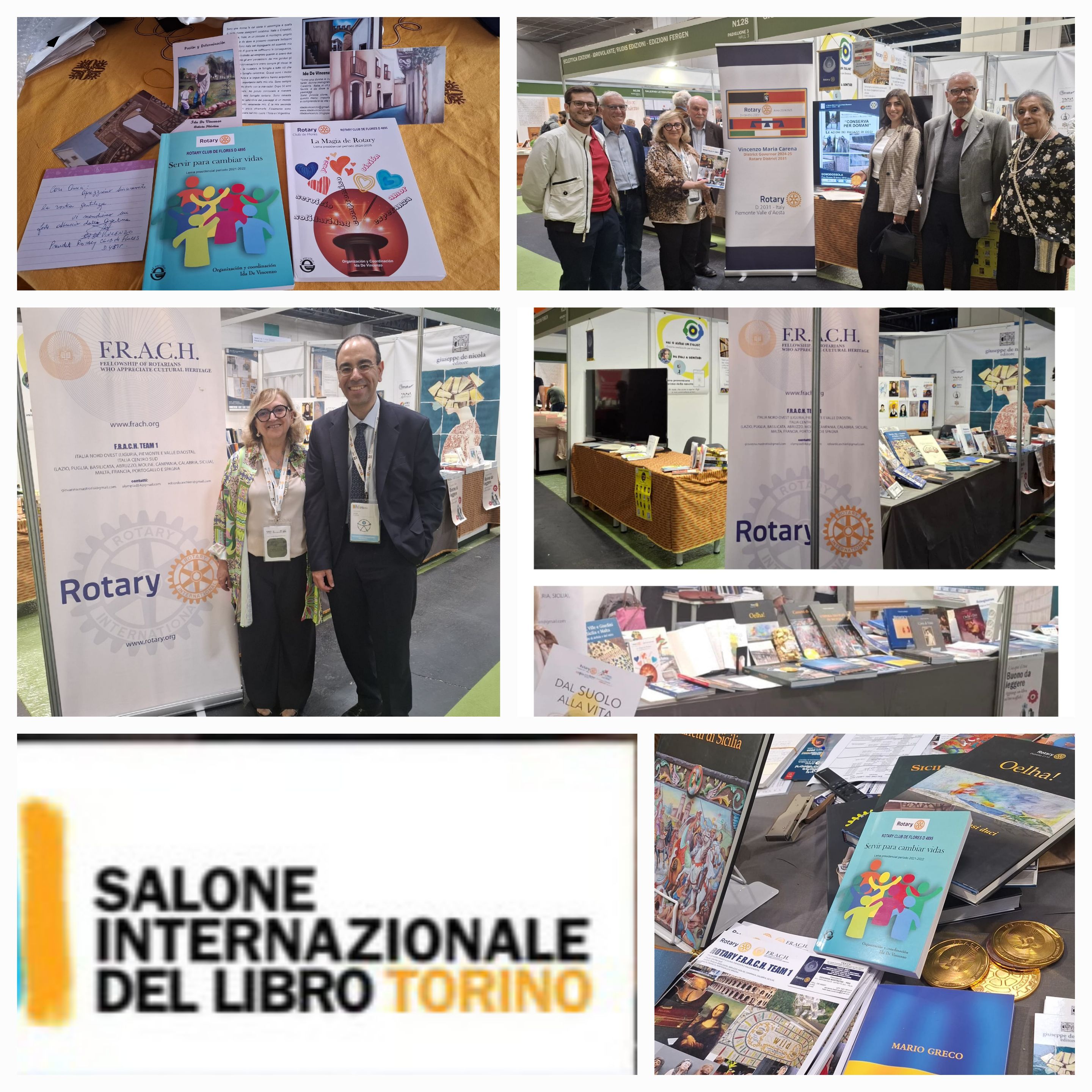 Los libros del Rotary Club de Flores en la 